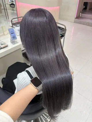 セミロング カラー ヘアアレンジ 💟RINNA 艶カラー💟のヘアスタイル