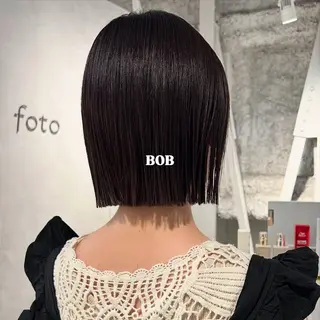 ショート カラー 切りっぱなしBOB 職人💜Anzuのヘアスタイル