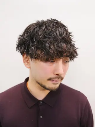 ショート パーマ メンズ メンズパーマ メンズ特化ryoのヘアスタイル