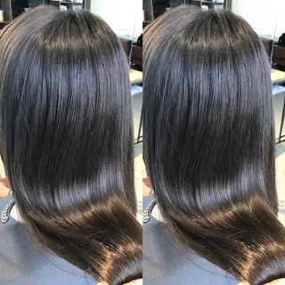 セミロング カラー 渋谷レイヤーカット❌ 縮毛矯正専門/武田涼のヘアスタイル