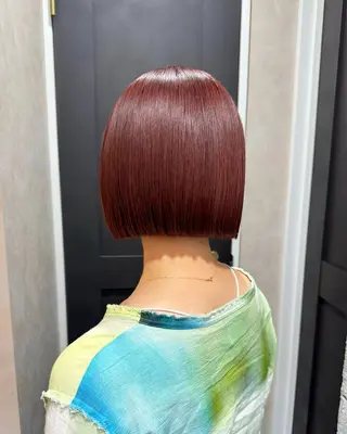 ショート カラー 🥑🫧田實 紗和 ボブ/暖色カラー🩰のヘアスタイル