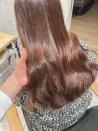 ロング カラー ヘアアレンジ トレンドレイヤー カット/mihoのヘアスタイル