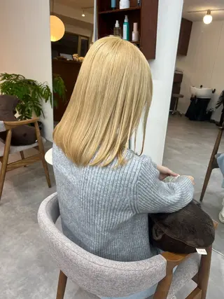 ミディアム 🟣niw SHUNNA🟣のヘアスタイル