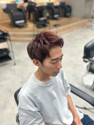 ショート カラー メンズ カットモデル募集中 新潟万代/ 蒼太朗のヘアスタイル