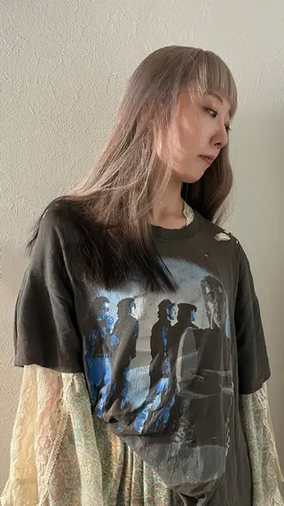ロング カラー 💖艶ハイトーン髪質 改善💖ケンシンのヘアスタイル