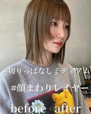 ミディアム カラー 似合わせレディース/ メンズ/あゆかのヘアスタイル