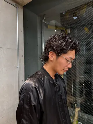 パーマ メンズ sora/ハイトーン /透明感カラー🫧のヘアスタイル