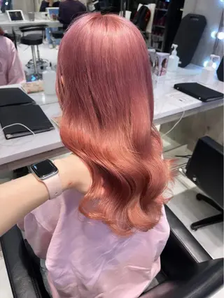 ロング カラー パーマ ヘアアレンジ メンズ キッズ ネイル マツエク・マツパ アイブロウ 🎀韓国レイヤー YURINA🎀のヘアスタイル