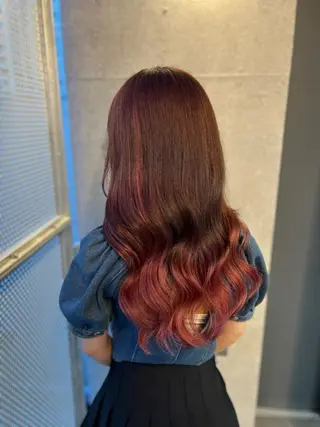 ミディアム カラー 吉野 瑳桜のヘアスタイル