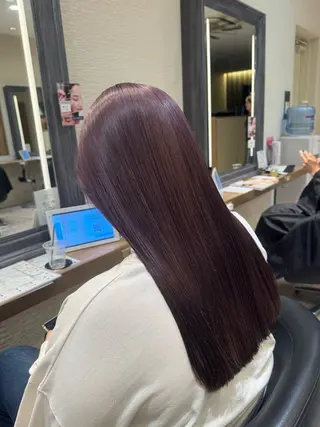 ロング カラー さら艶レイヤーカット 🩶Suzuneのヘアスタイル