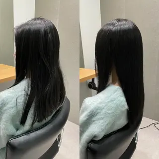 セミロング 髪質改善ヘアケア 艶髪特化/上田のヘアスタイル