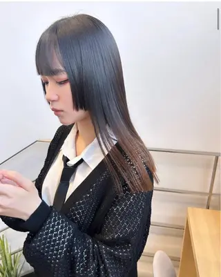 セミロング カラー パーマ ヘアアレンジ stylist 🌸 kana.のヘアスタイル