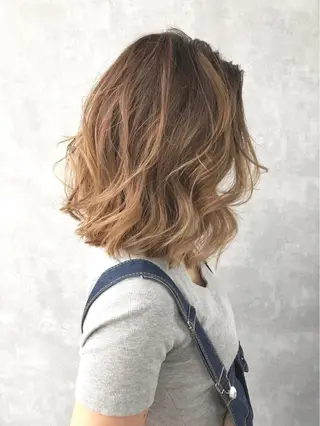 ミディアム カラー TOMOYA/ ショート、レイヤーのヘアスタイル
