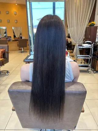 ロング カラー ハイトーン/寒色系 カラー/Risa🌿のヘアスタイル