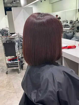 ミディアム パーマ 縮毛矯正 特化生田のヘアスタイル