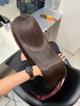 ロング 艶髪/縮毛矯正/ Core mikuaのヘアスタイル