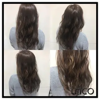 セミロング カラー 似合わせ/ブリーチ カラー.岡田友仁のヘアスタイル