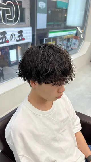 ショート パーマ メンズ 垢抜けメンズパーマ/ だいち先輩のヘアスタイル