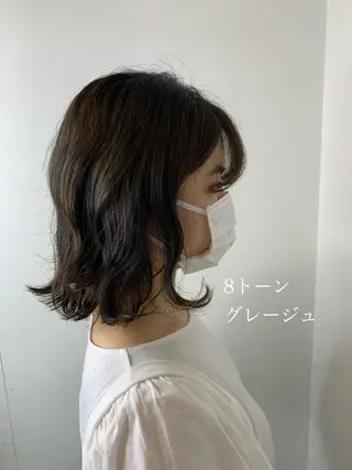 ミディアム 縮毛矯正/髪質改善/ HARUのヘアスタイル