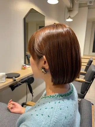 ショート 髪質改善🇰🇷艶髪 韓国ヘア　池内 祐樹のヘアスタイル