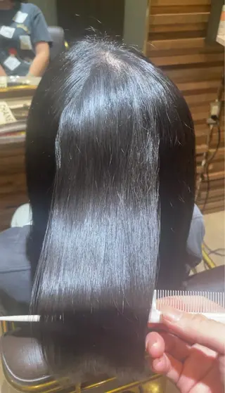 ミディアム 安倍 辰哉のヘアスタイル