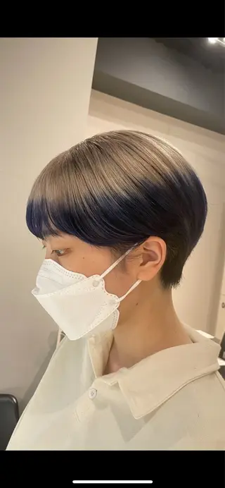 ショート カラー ブリーチ👩‍🦳/ ‪✂︎MANAMIのヘアスタイル