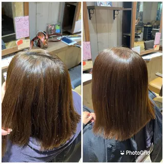 カラー バヤラー バイガルマーのヘアスタイル