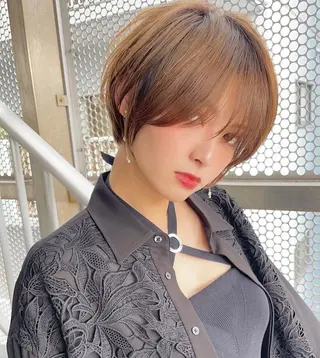 ショート カラー Lond Bloom 天神ショート/ボブのヘアスタイル