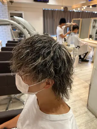 ショート カラー パーマ メンズ 💈men's💈 satoru中目黒のヘアスタイル