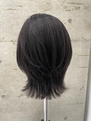 ミディアム 似合わせカット/ デザインカラー🦄のヘアスタイル