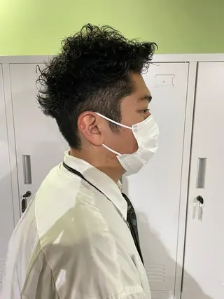 ショート 🔥コテ巻き風 ボブパーマ🔥のヘアスタイル