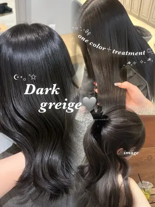 ロング カラー 韓国ヘア/グレージュ カラー🩷リノアのヘアスタイル