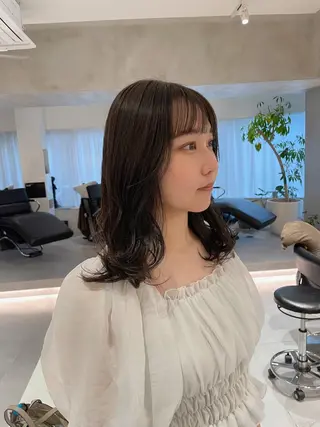 ミディアム カラー 🪞透け感&韓国ヘア 🪞honokaのヘアスタイル