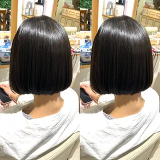 ミディアム 髪質改善矯正/カラー /吉祥寺 mariのヘアスタイル