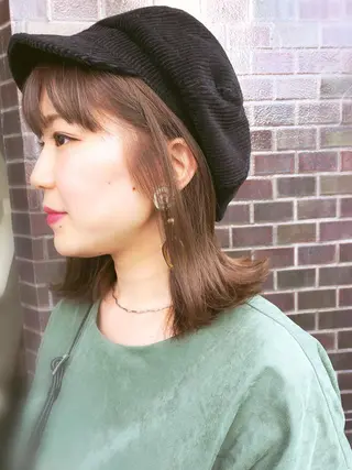 ミディアム 鈴木 香澄のヘアスタイル