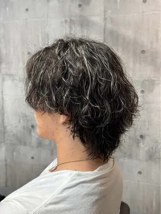 メンズ メンズショート メンズ特化パーマのヘアスタイル