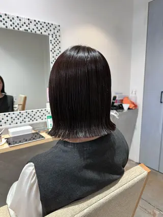 ミディアム 髪質改善・ クロスパーマ◎倉澤のヘアスタイル