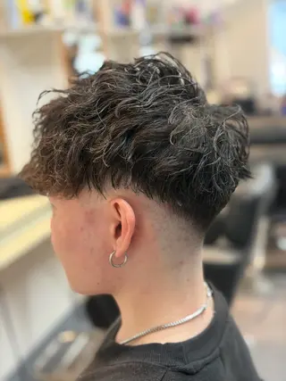 パーマ メンズ メンズ特化/パーマ/ フェードWATARUのヘアスタイル
