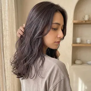 セミロング カラー 𖧷 ⁺. 大人ヘア Yui 𓂃𓈒𓏸のヘアスタイル