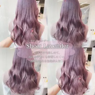 カラー ハイトーン×レイヤー カットTAKUMIのヘアスタイル