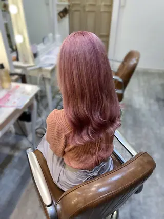 カラー エクステ🎀 暖色カラー🎀amiのヘアスタイル