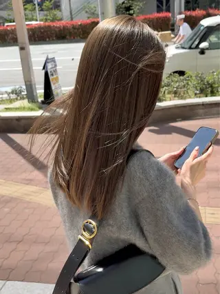 セミロング レイヤーカット× 髪質改善カラー 片山のヘアスタイル