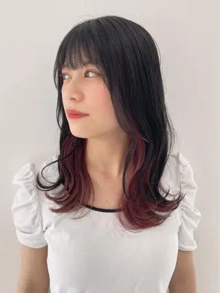 セミロング NOAHL上尾店 カットモデル募集中のヘアスタイル
