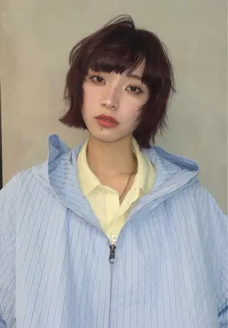 ショート カラー ヘアアレンジ ニュアンスカラー🧶 nanacoのヘアスタイル