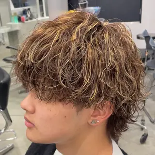 セミロング カラー ヘアアレンジ メンズ fifth 石川 凪のヘアスタイル