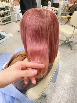 ショート カラー レイヤーウルフ エクステ磯部のヘアスタイル