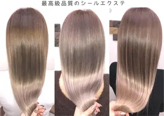 セミロング ENA💗NEXT /ハイトーンエクステのヘアスタイル