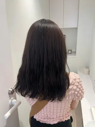 セミロング アレンジ/ブラウン カラー HARU🕯のヘアスタイル