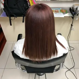 セミロング カラー 髪質改善・白髪ぼかし /お悩み対応カラーのヘアスタイル