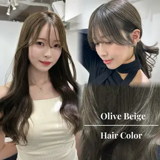 ロング カラー ミディアムレイヤー 添田晃基のヘアスタイル